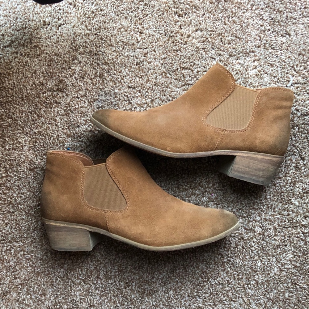 BP suede booties from Nordstrom